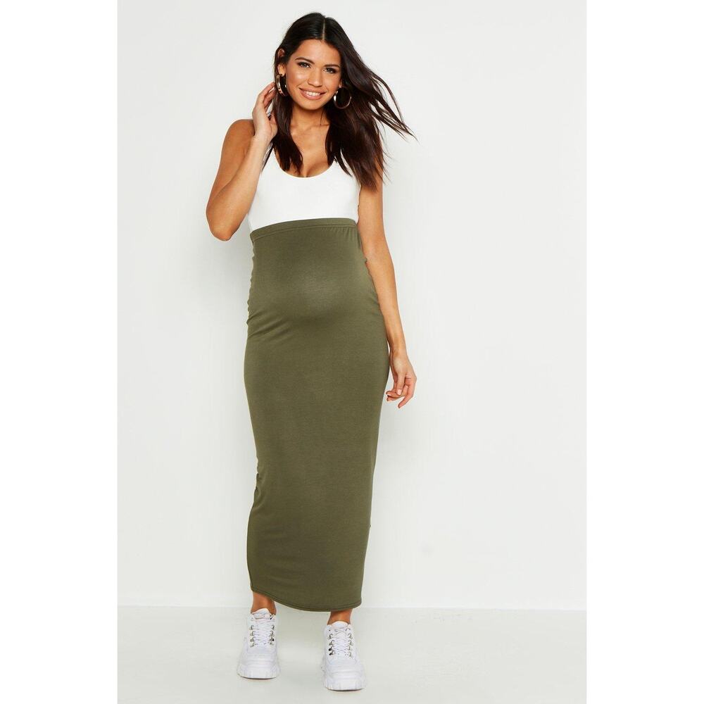 Boohoo Maternity Over The Bump Maxi Skirt